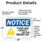 Signmission Floor Load Capacity Per Square Foot, 18 in W x Rectangle, Vinyl Decal OS-2PACK-NS-D-1218-L-15681 - alternate 2